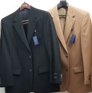 Men's Silk-Cashmere-Wool Sportcoat, Charcoal Grey